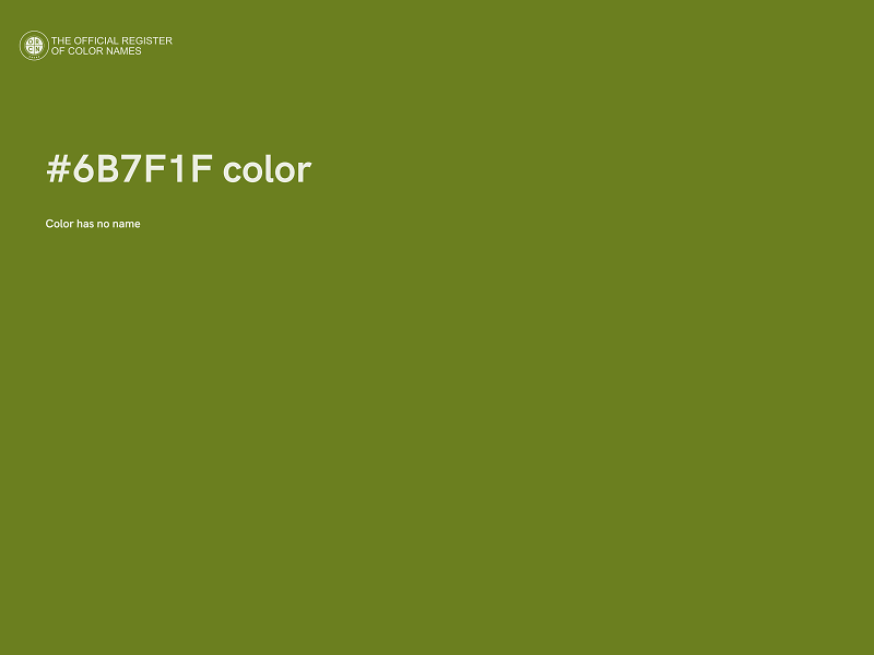 #6B7F1F color image