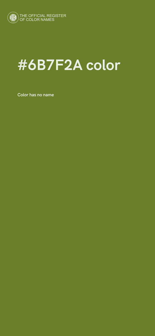 #6B7F2A color image