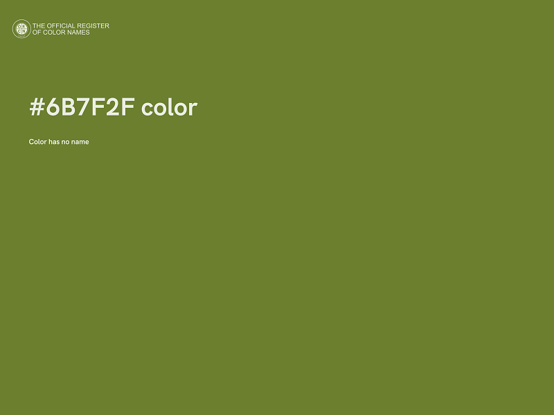 #6B7F2F color image