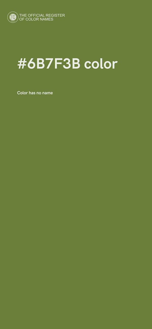 #6B7F3B color image