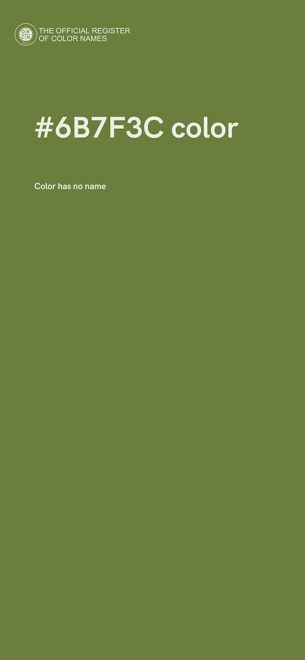 #6B7F3C color image