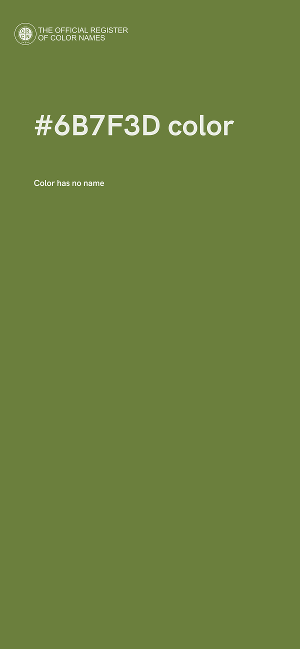 #6B7F3D color image