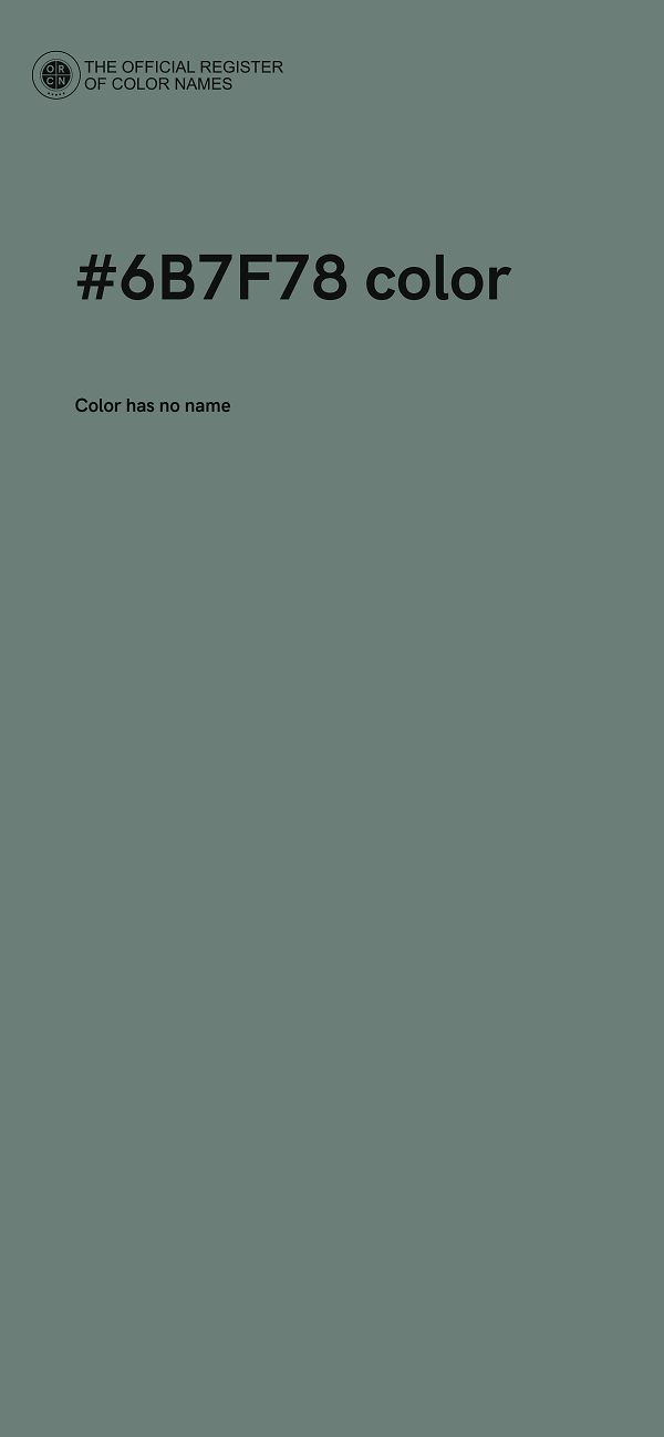 #6B7F78 color image