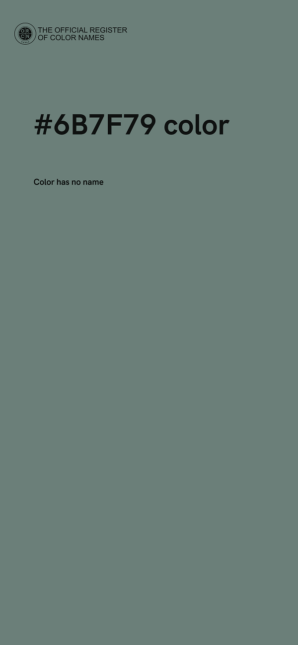 #6B7F79 color image