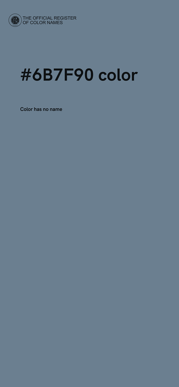 #6B7F90 color image