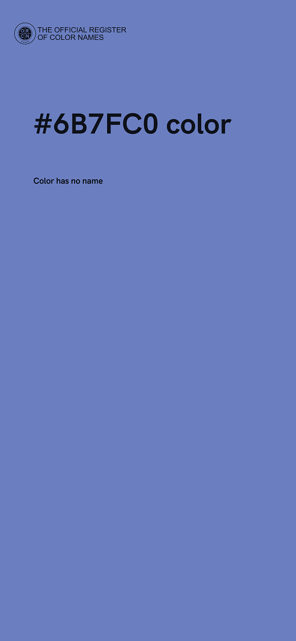 #6B7FC0 color image
