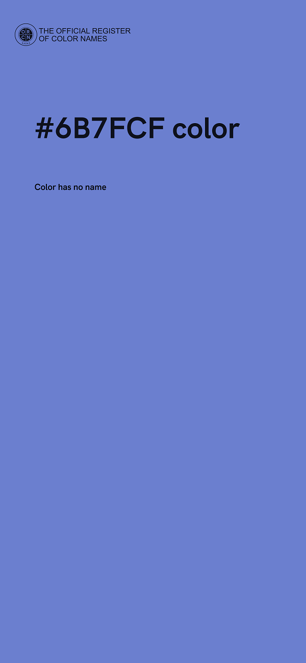 #6B7FCF color image