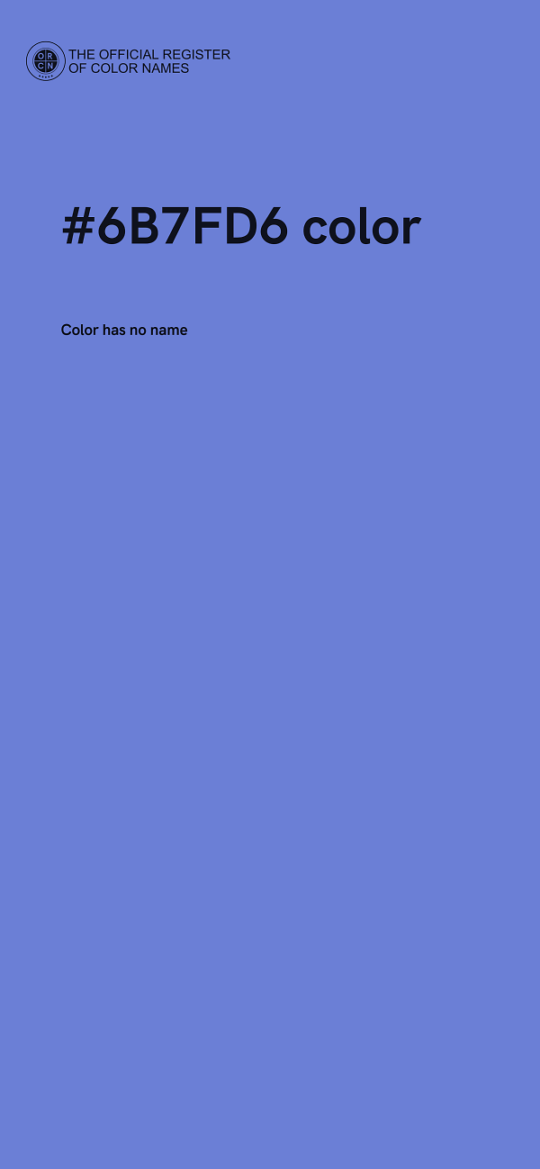 #6B7FD6 color image