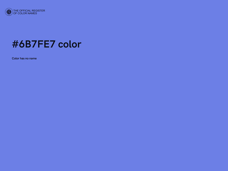 #6B7FE7 color image