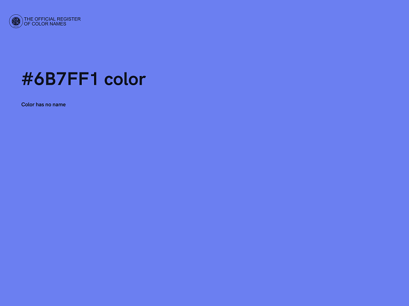 #6B7FF1 color image