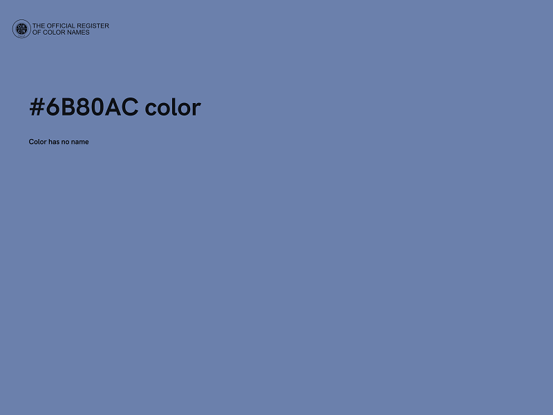 #6B80AC color image