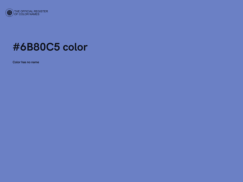 #6B80C5 color image