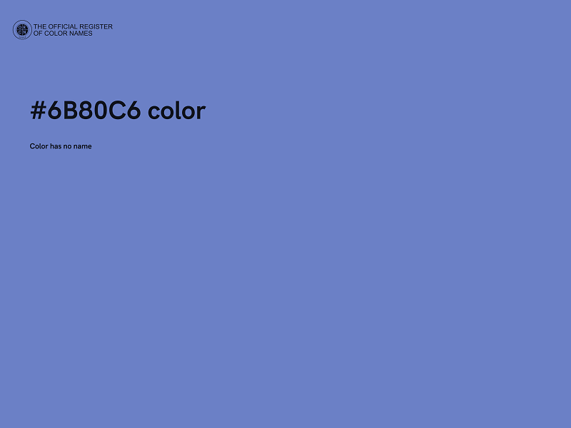 #6B80C6 color image