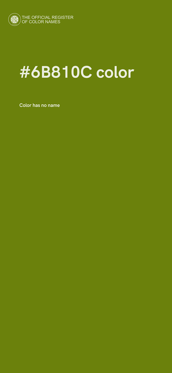 #6B810C color image