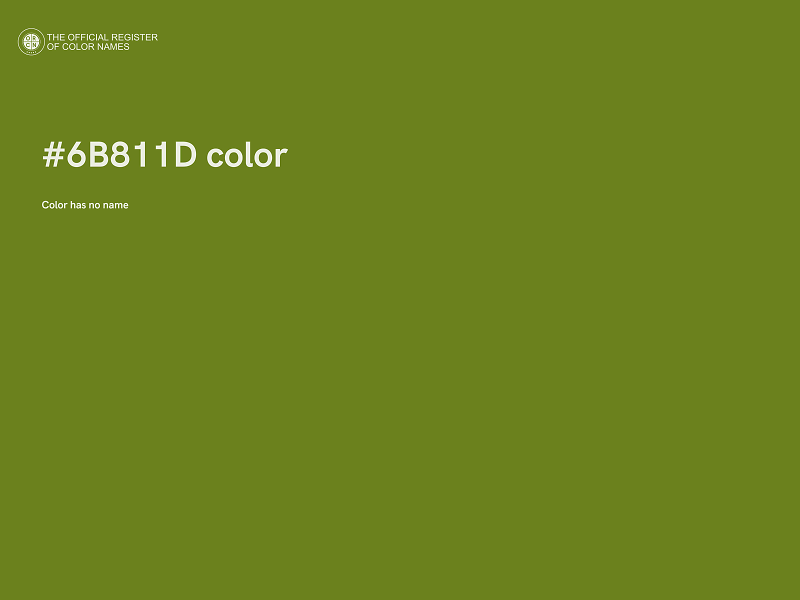 #6B811D color image