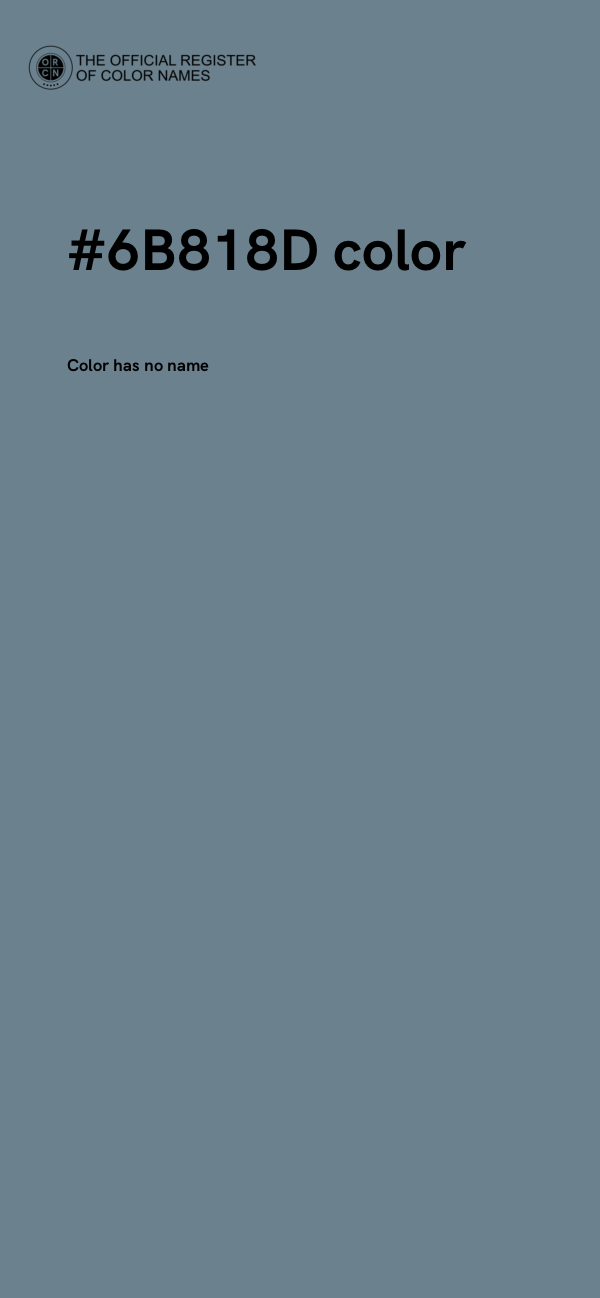 #6B818D color image