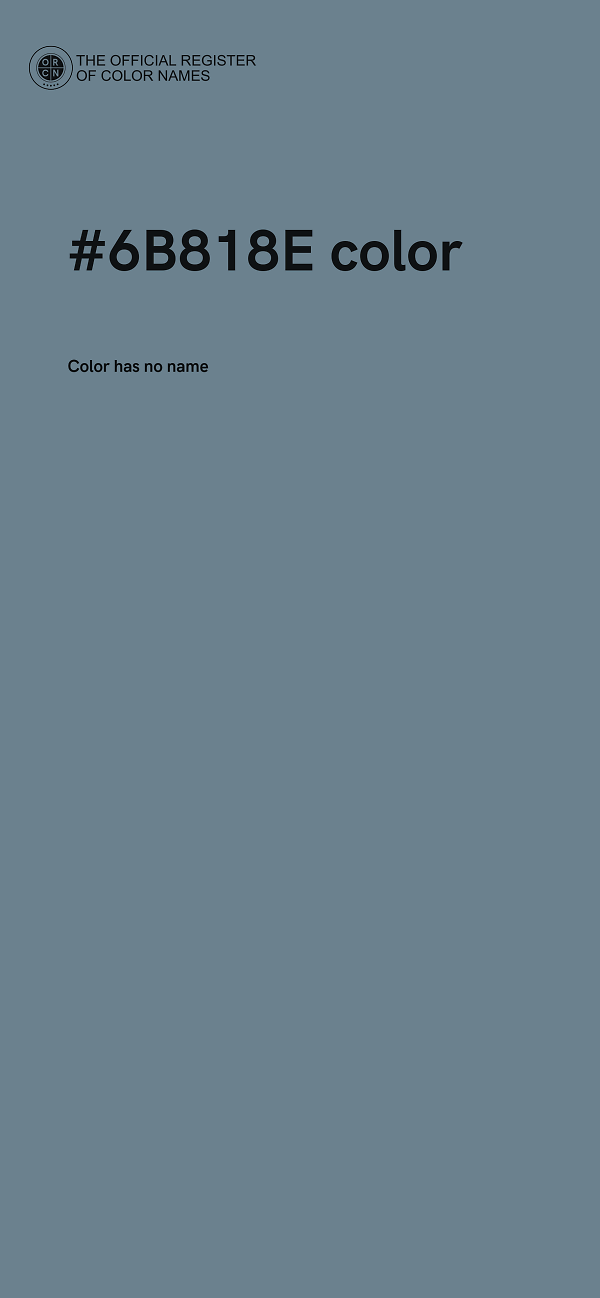 #6B818E color image