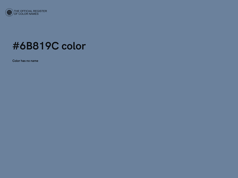 #6B819C color image