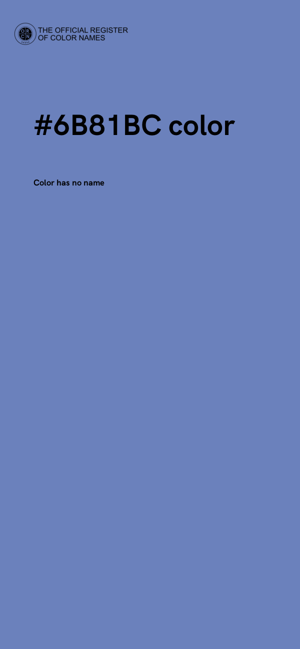 #6B81BC color image