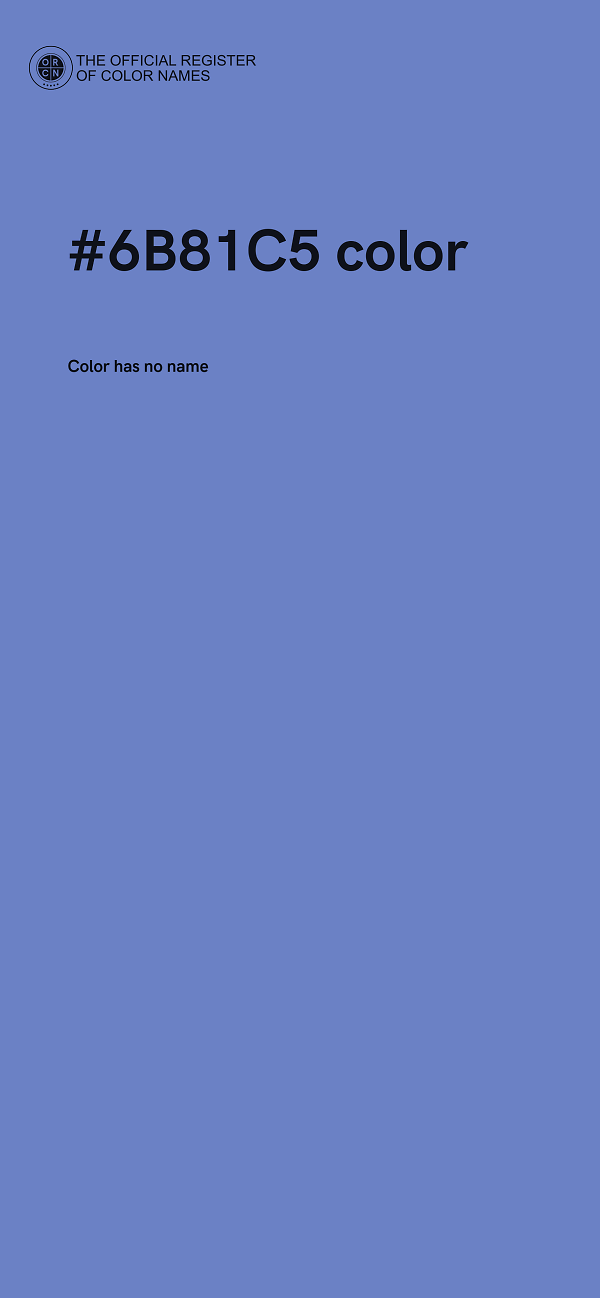 #6B81C5 color image