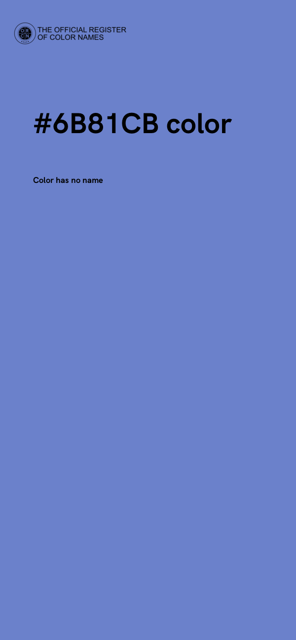 #6B81CB color image