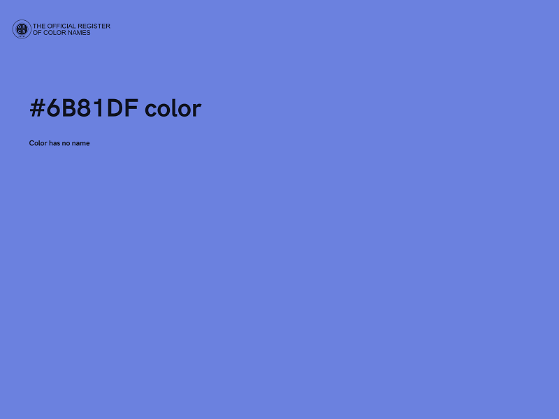 #6B81DF color image