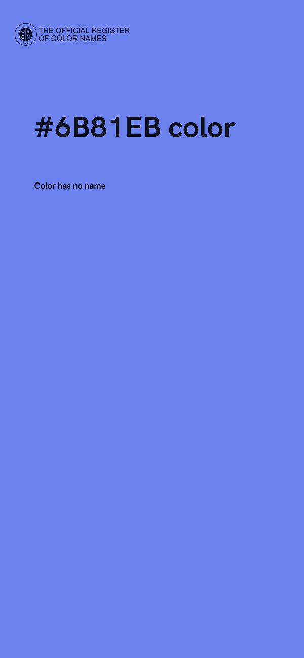 #6B81EB color image