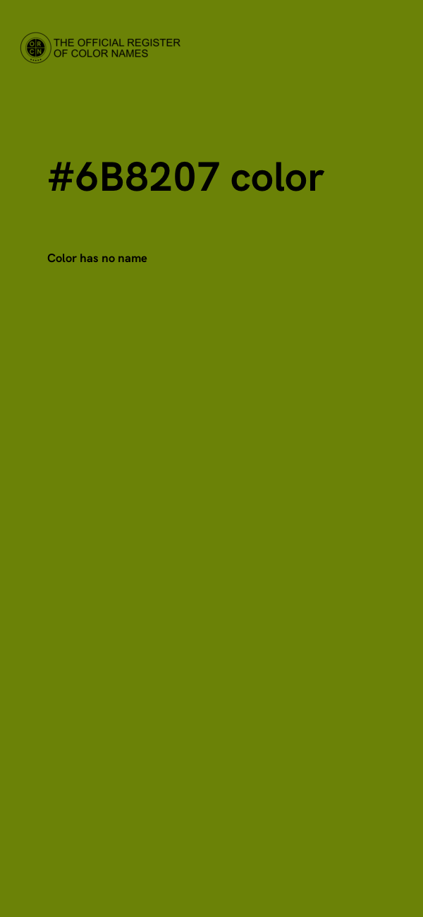 #6B8207 color image