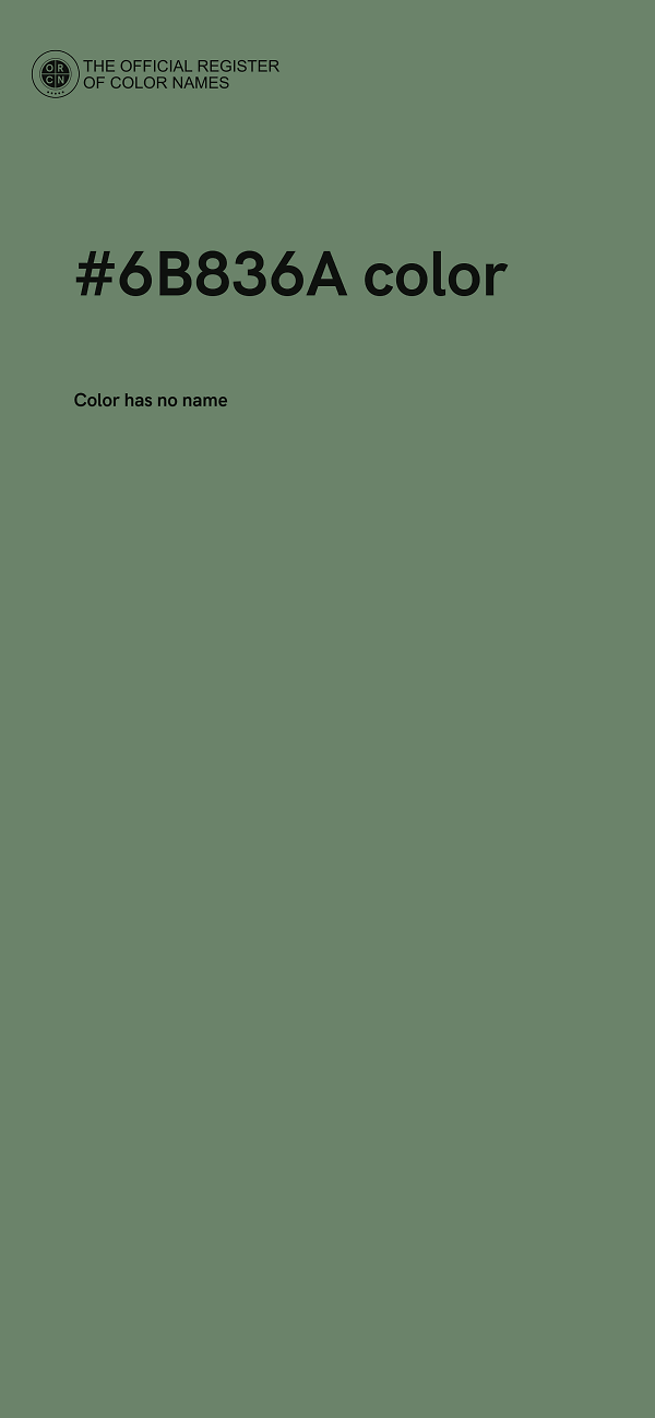 #6B836A color image