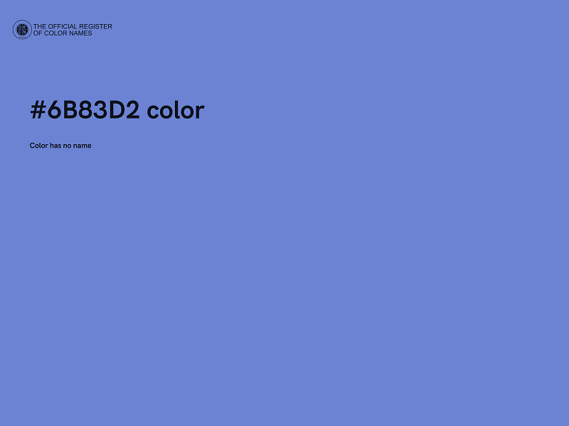 #6B83D2 color image