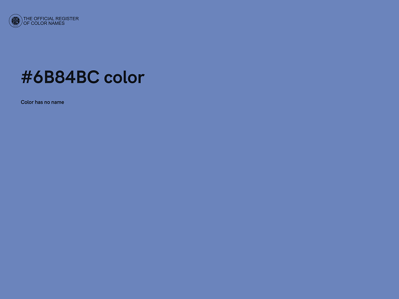 #6B84BC color image