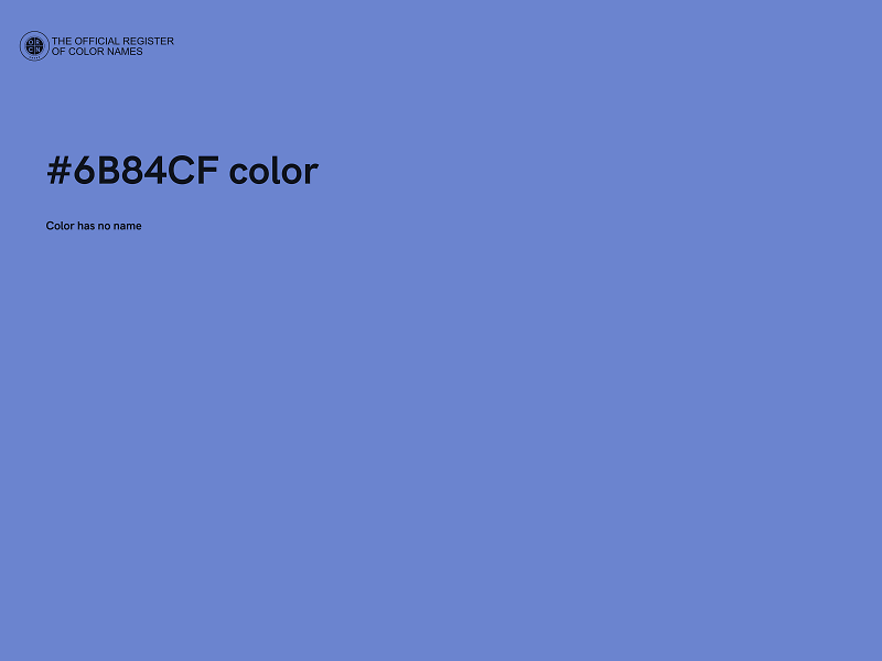 #6B84CF color image