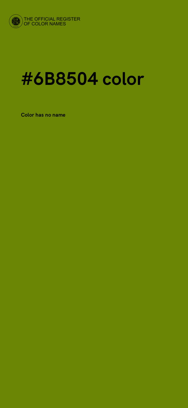 #6B8504 color image