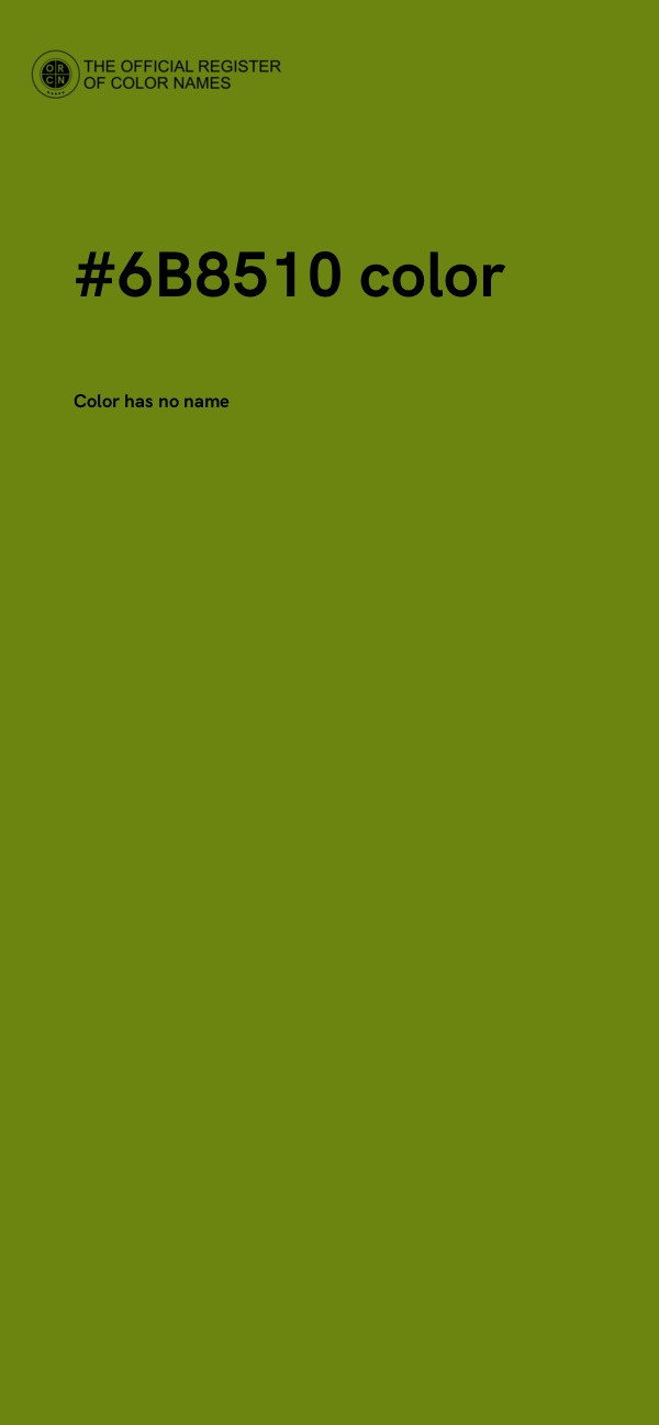 #6B8510 color image
