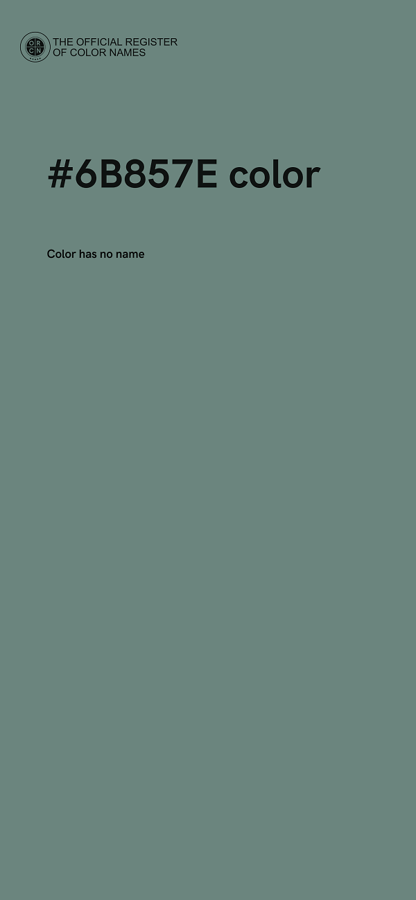 #6B857E color image