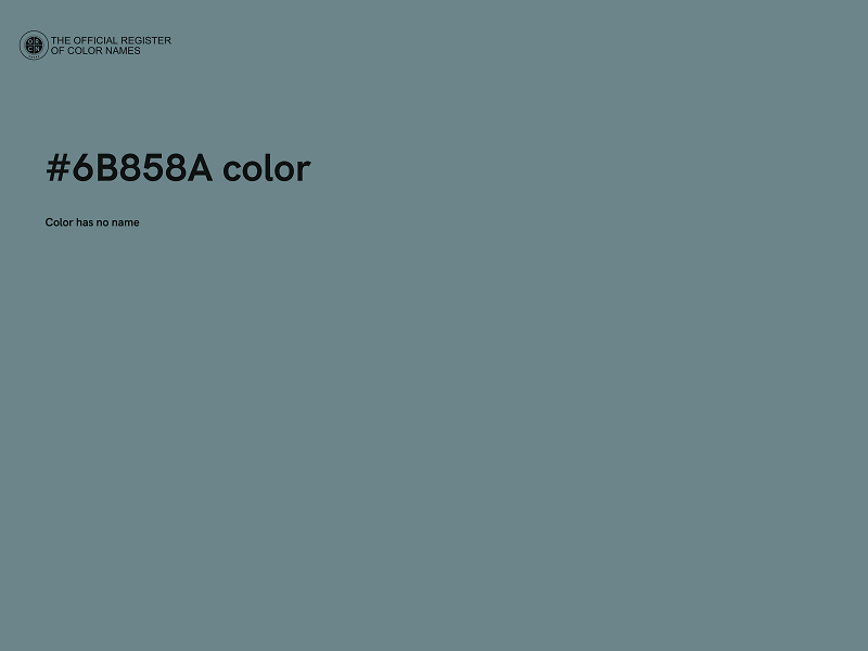 #6B858A color image