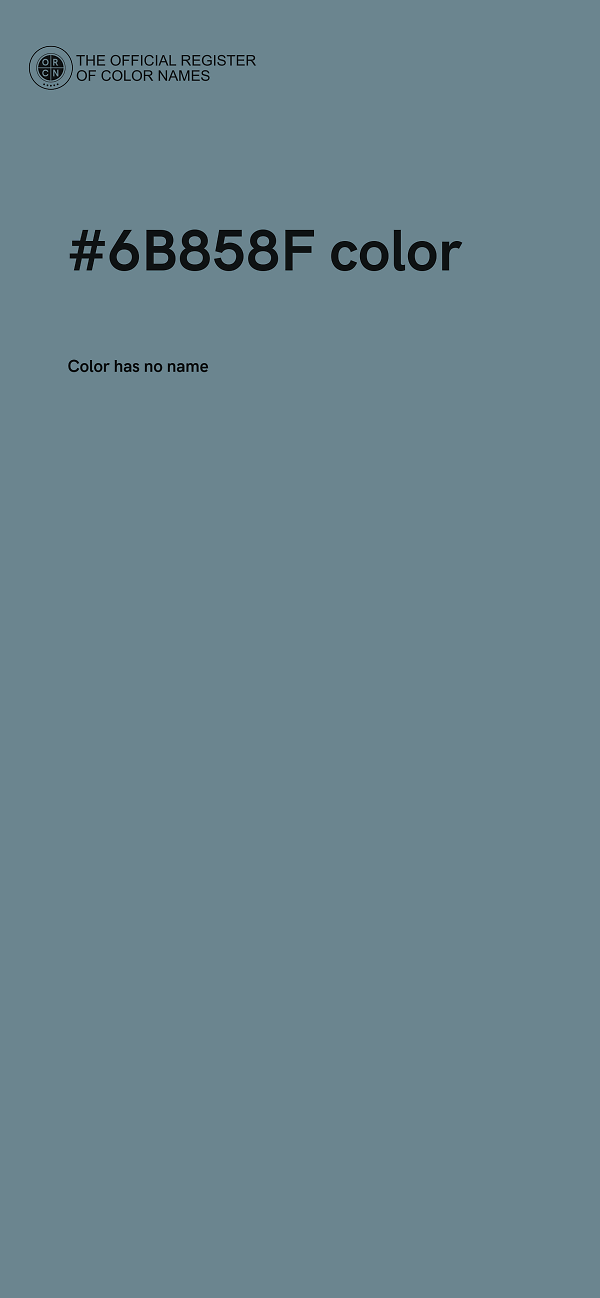 #6B858F color image