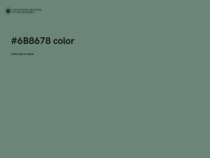 #6B8678 color image