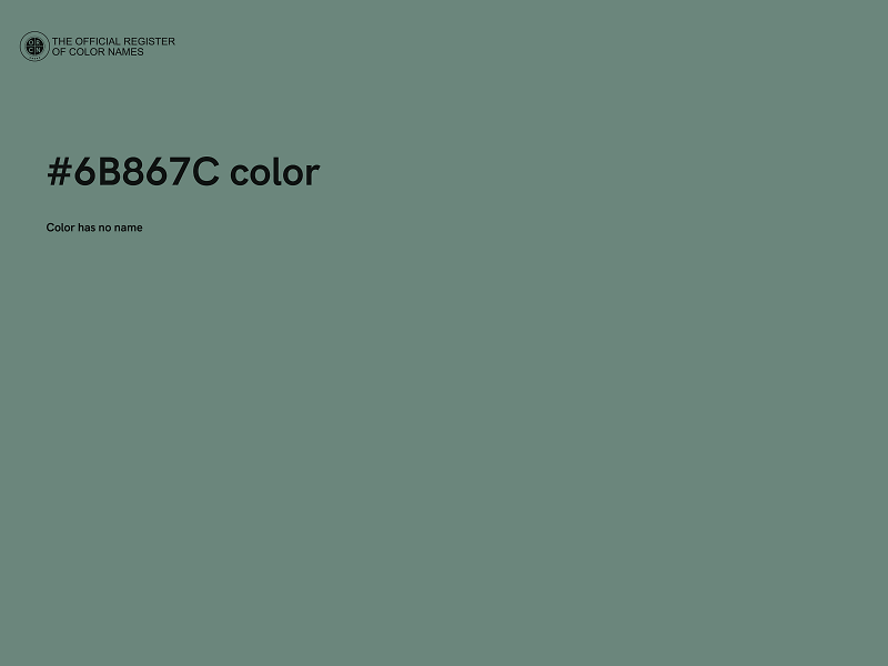#6B867C color image