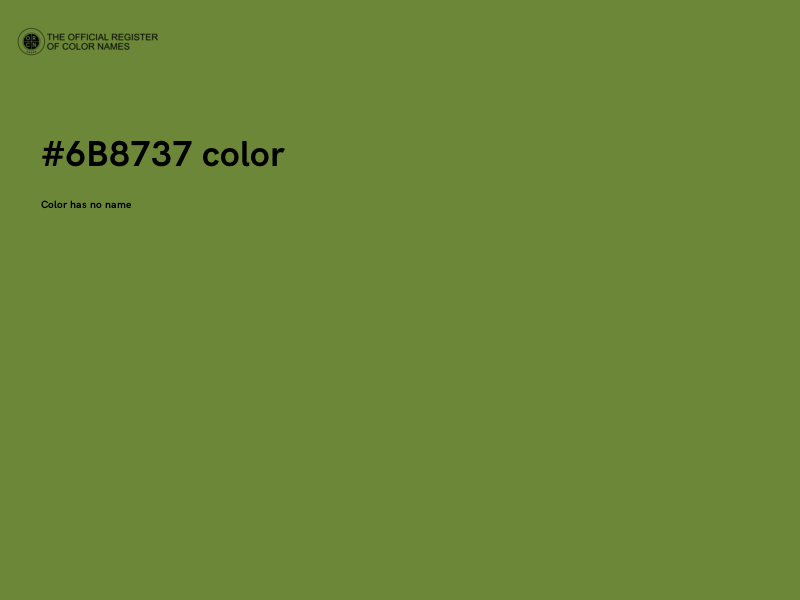 #6B8737 color image