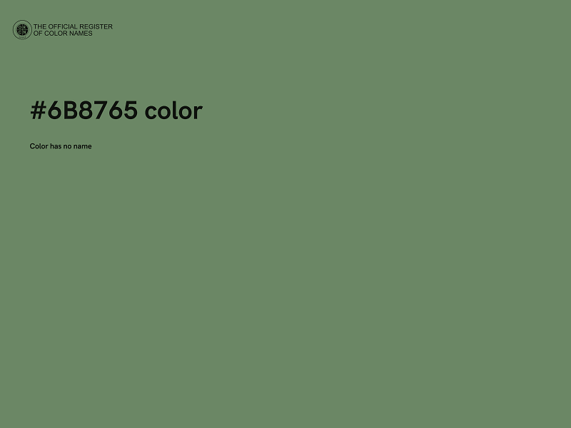 #6B8765 color image