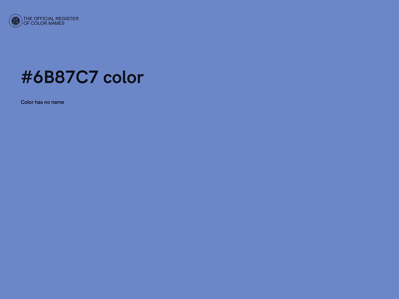 #6B87C7 color image