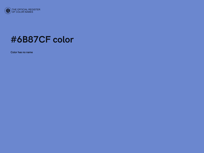 #6B87CF color image