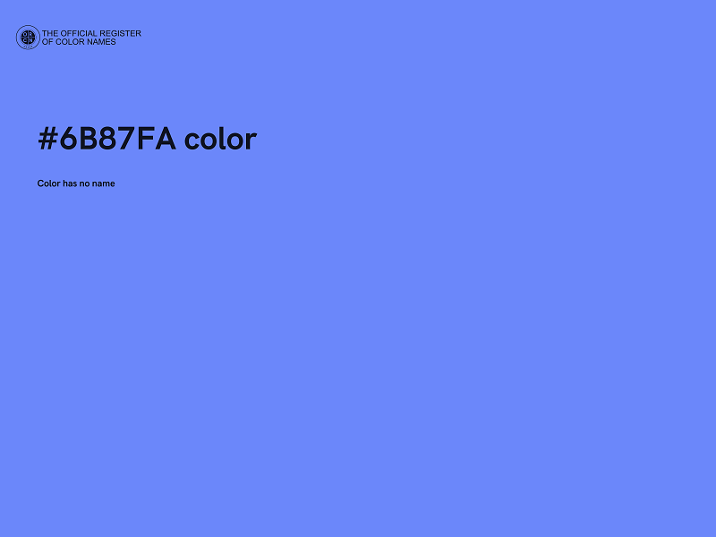 #6B87FA color image