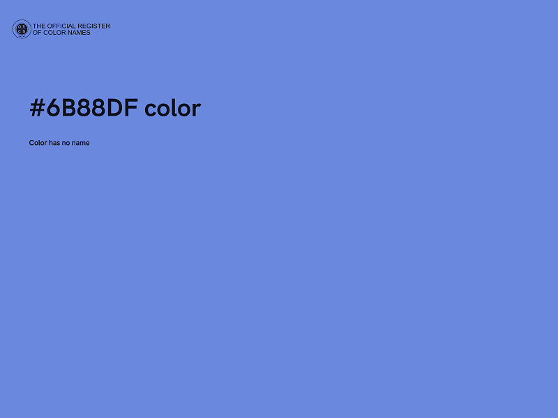 #6B88DF color image