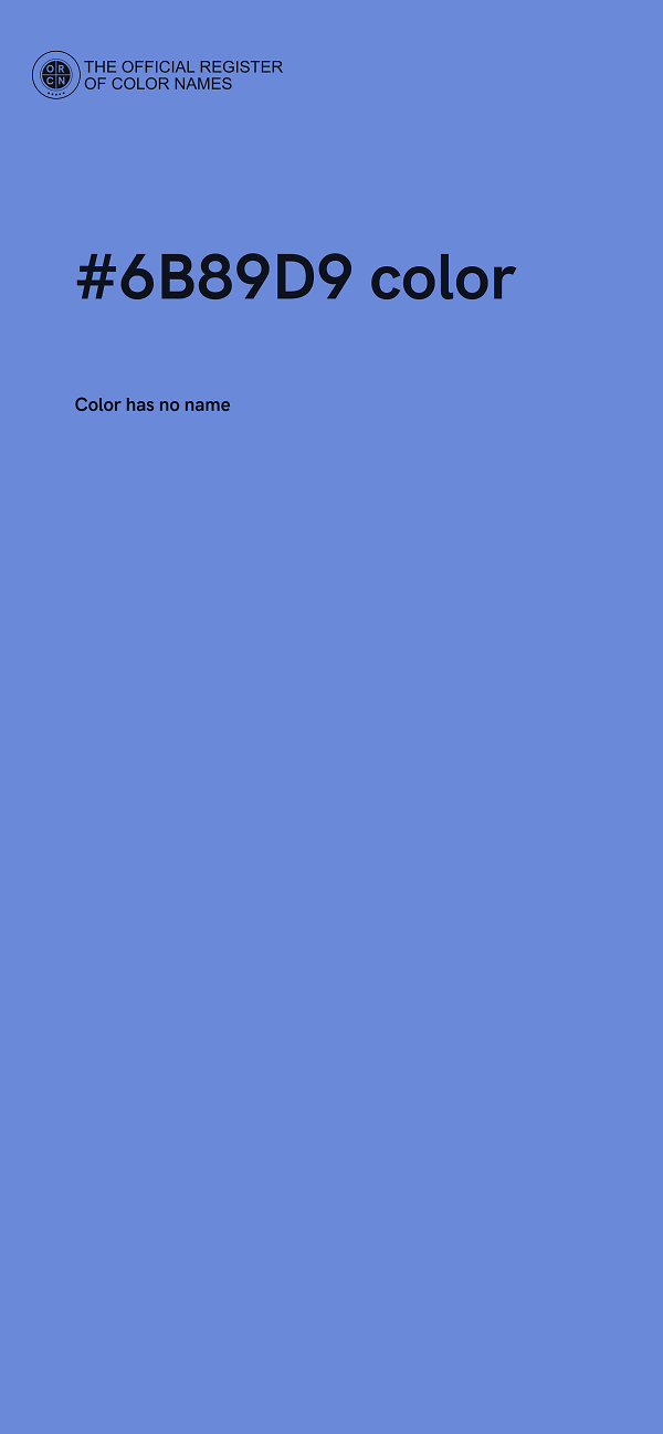 #6B89D9 color image