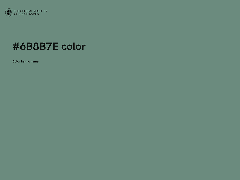 #6B8B7E color image