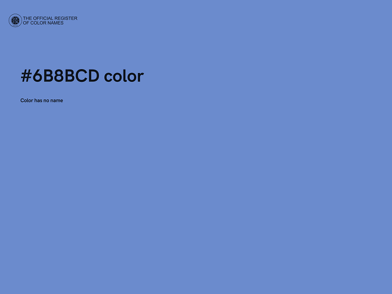 #6B8BCD color image