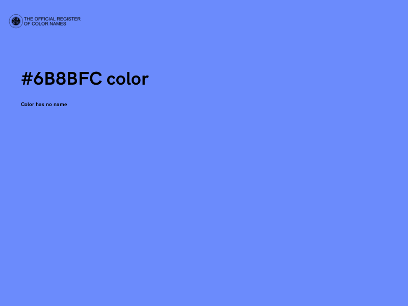 #6B8BFC color image