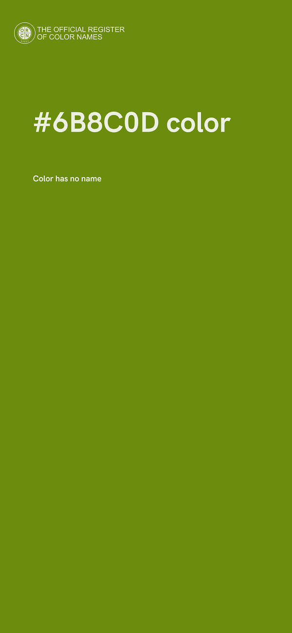 #6B8C0D color image